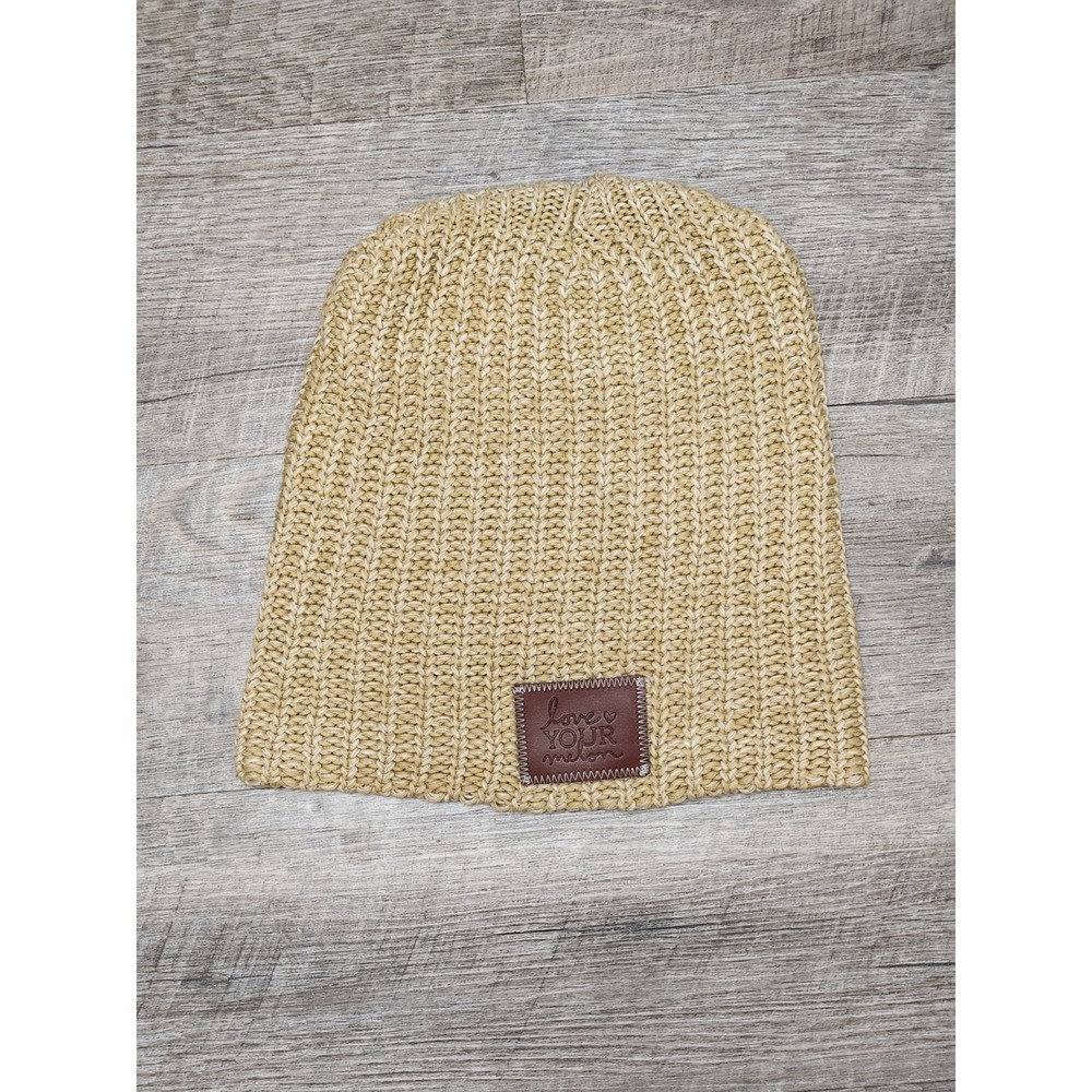 Love‎ Your Melon Beanie Knitted Hat Mustard Yellow Winter Hat One Size